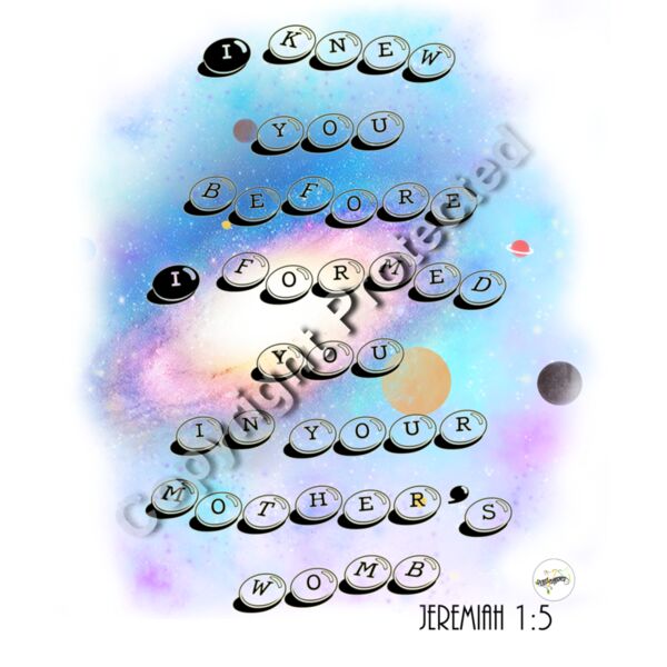 I Knew You Before I Formed You in Your Mothers Womb  ~ Jeremiah 1:5  Thumbnail